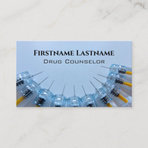 Drug Counsellor Alcohol Counsellor Psychotherapist Business Card