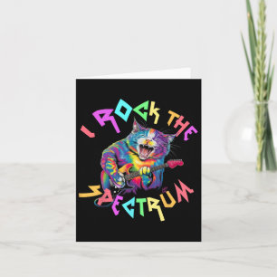 Drug I Rock The Spectrum Autism Dad Peace Love Kin Card