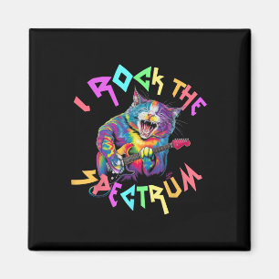 Drug I Rock The Spectrum Autism Dad Peace Love Kin Magnet