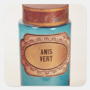 Drug Jar, with label for Anis Vert, c.1860