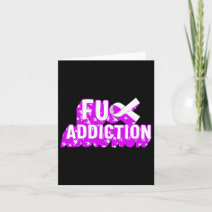 Drug Overdose Awareness Addiction Ribbon Drug Addi Card