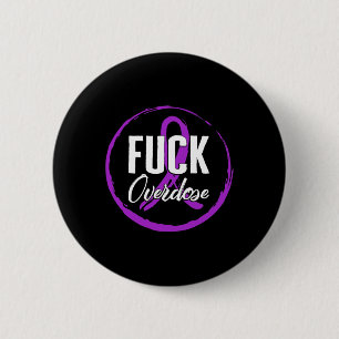 Drug Overdose Awareness August Overdose Ribbon Dru 6 Cm Round Badge