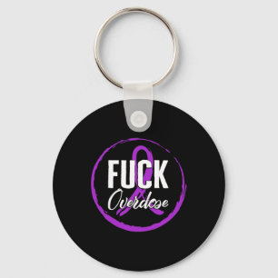 Drug Overdose Awareness August Overdose Ribbon Dru Key Ring