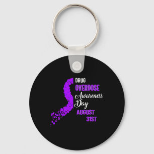 Drug Overdose Awareness Day August 31st Recovery W Key Ring