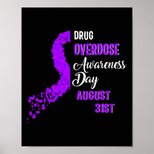 Drug Overdose Awareness Day August 31st Recovery W Poster