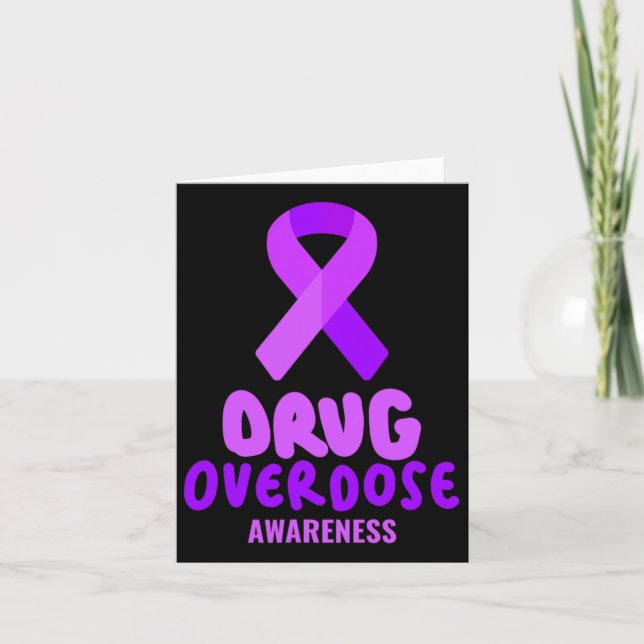 Drug Overdose Awareness Day  Card (Front)