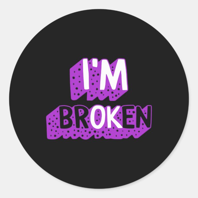 Drug Overdose Awareness Drug Addiction Month Recov Classic Round Sticker (Front)