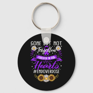 Drug Overdose Awareness Gone But Not Forgotten Rib Key Ring