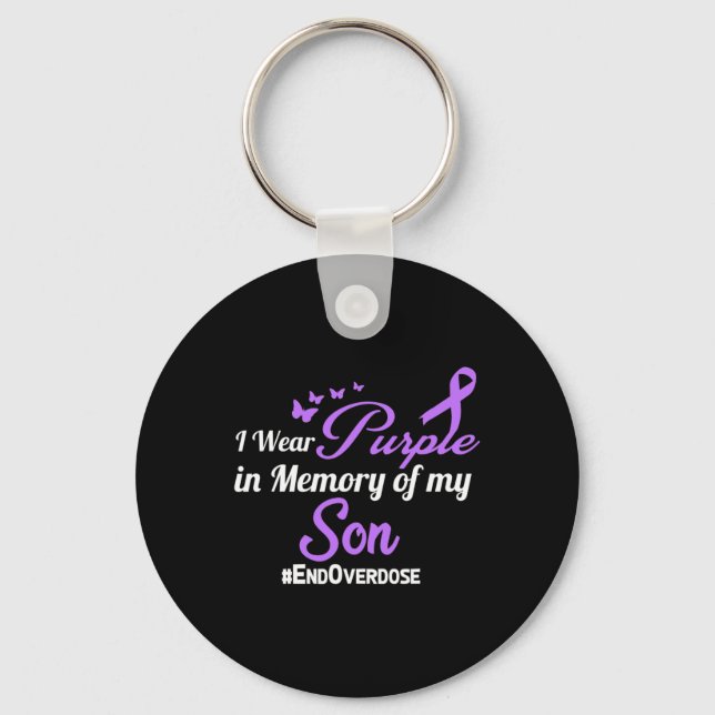 Drug Overdose Awareness Memory  Key Ring (Front)