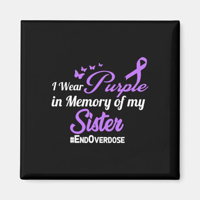 Drug Overdose Awareness Memory  Magnet (Front)