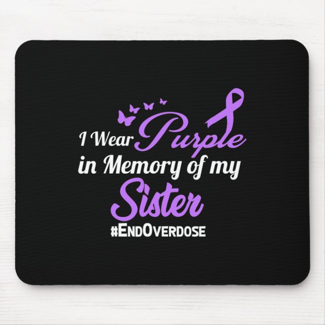 Drug Overdose Awareness Memory  Mouse Pad (Front)