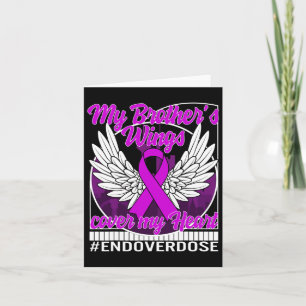 Drug Overdose Awareness My Brother's Wings Cover M Card