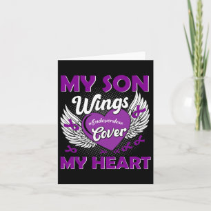 Drug Overdose Awareness Purple Ribbon Gifts 1 Card