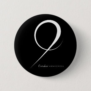 Drug Overdose Awareness Ribbon 6 Cm Round Badge