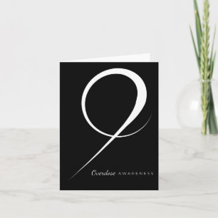 Drug Overdose Awareness Ribbon  Card