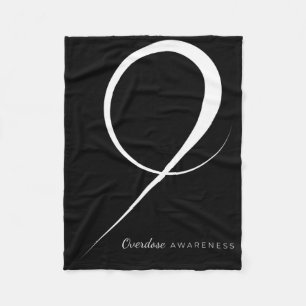 Drug Overdose Awareness Ribbon Fleece Blanket
