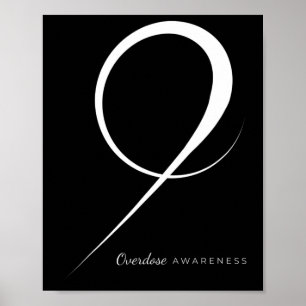 Drug Overdose Awareness Ribbon Poster