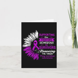 Drug Overdose Awareness Supporting The Fighters Su Card