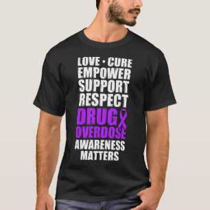 Drug Overdose Awareness Warrior Survivor 21 T-Shirt