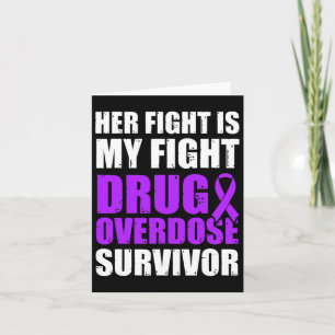 Drug Overdose Awareness Warrior Survivor 23 Card