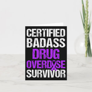 Drug Overdose Awareness Warrior Survivor 28 Card