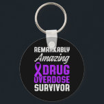 Drug Overdose Awareness Warrior Survivor 29  Key Ring<br><div class="desc">Drug Overdose Awareness Warrior Survivor 29</div>