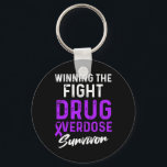 Drug Overdose Awareness Warrior Survivor 32  Key Ring<br><div class="desc">Drug Overdose Awareness Warrior Survivor 32</div>