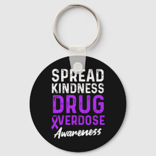 Drug Overdose Awareness Warrior Survivor 33 Key Ring