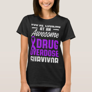 Drug Overdose Awareness Warrior Survivor 36 T-Shirt