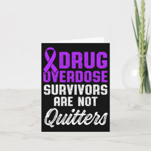 Drug Overdose Awareness Warrior Survivor 42 Card