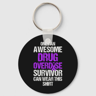 Drug Overdose Awareness Warrior Survivor 43 Key Ring