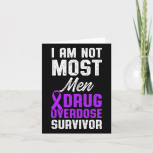 Drug Overdose Awareness Warrior Survivor 45 Card