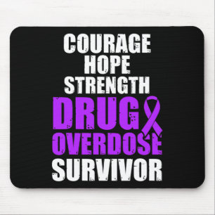 Drug Overdose Awareness Warrior Survivor 47 Mouse Pad