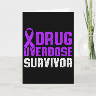 Drug Overdose Awareness Warrior Survivor 49 Card