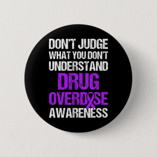 Drug Overdose Awareness Warrior Survivor 4 6 Cm Round Badge