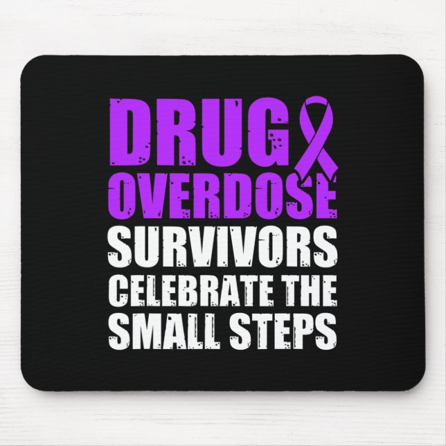 Drug Overdose Awareness Warrior Survivor 53  Mouse Pad (Front)