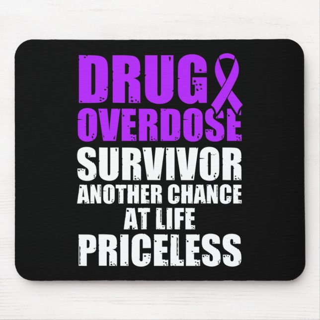 Drug Overdose Awareness Warrior Survivor 54 Mouse Pad (Front)
