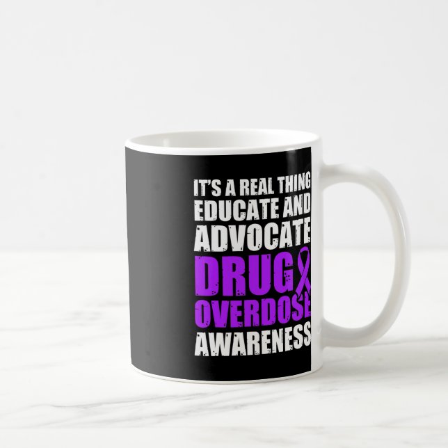 Drug Overdose Awareness Warrior Survivor 57 Coffee Mug (Right)