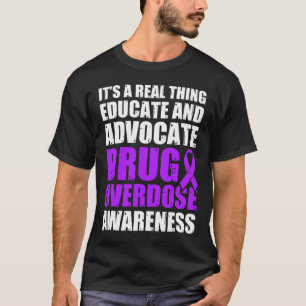 Drug Overdose Awareness Warrior Survivor 57 T-Shirt