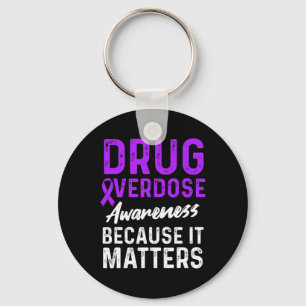Drug Overdose Awareness Warrior Survivor 58 Key Ring