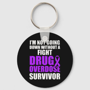 Drug Overdose Awareness Warrior Survivor 59 Key Ring