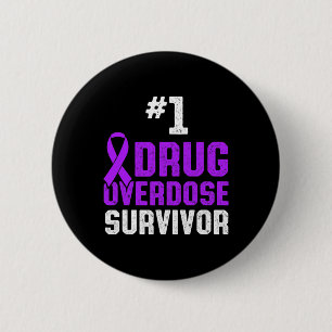 Drug Overdose Awareness Warrior Survivor 65 6 Cm Round Badge