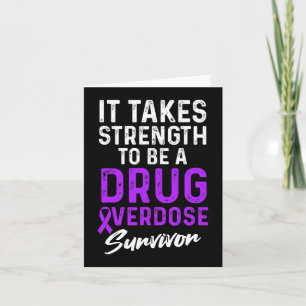 Drug Overdose Awareness Warrior Survivor Card