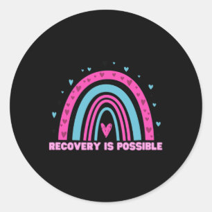 Drug Recovery Is Possible Month Overdose Awareness Classic Round Sticker