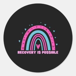 Drug Recovery Is Possible Month Overdose Awareness Classic Round Sticker