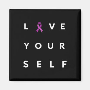 Drug Recovery Month Overdose Awareness Purple Ribb Magnet