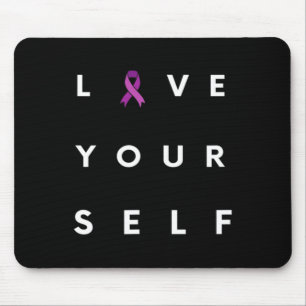 Drug Recovery Month Overdose Awareness Purple Ribb Mouse Pad
