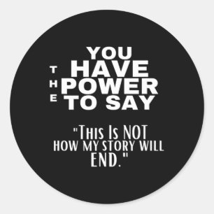 Drug Recovery Overdose Awareness Day Recovery Mont Classic Round Sticker