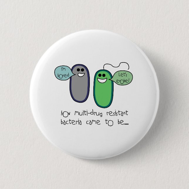 Drug Resistance 6 Cm Round Badge (Front)