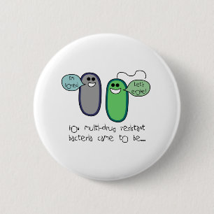 Drug Resistance 6 Cm Round Badge